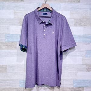 William Murray Classic Performance Golf Polo Shirt Heather Purple Mens XXL 2XL